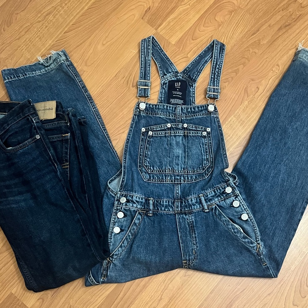 Gap Big Boys Overalls and Abercrombie size 12 Jeans